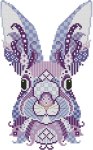 (image for) Colorful Bunnies Lavender and Orchid